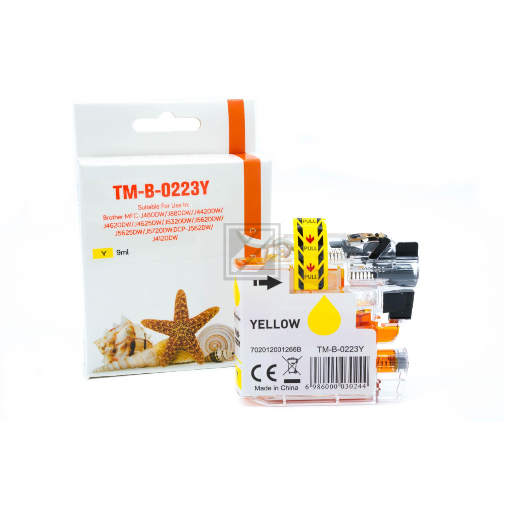 Alternativ Tinte Yellow für Brother / LC223Y / 9ml