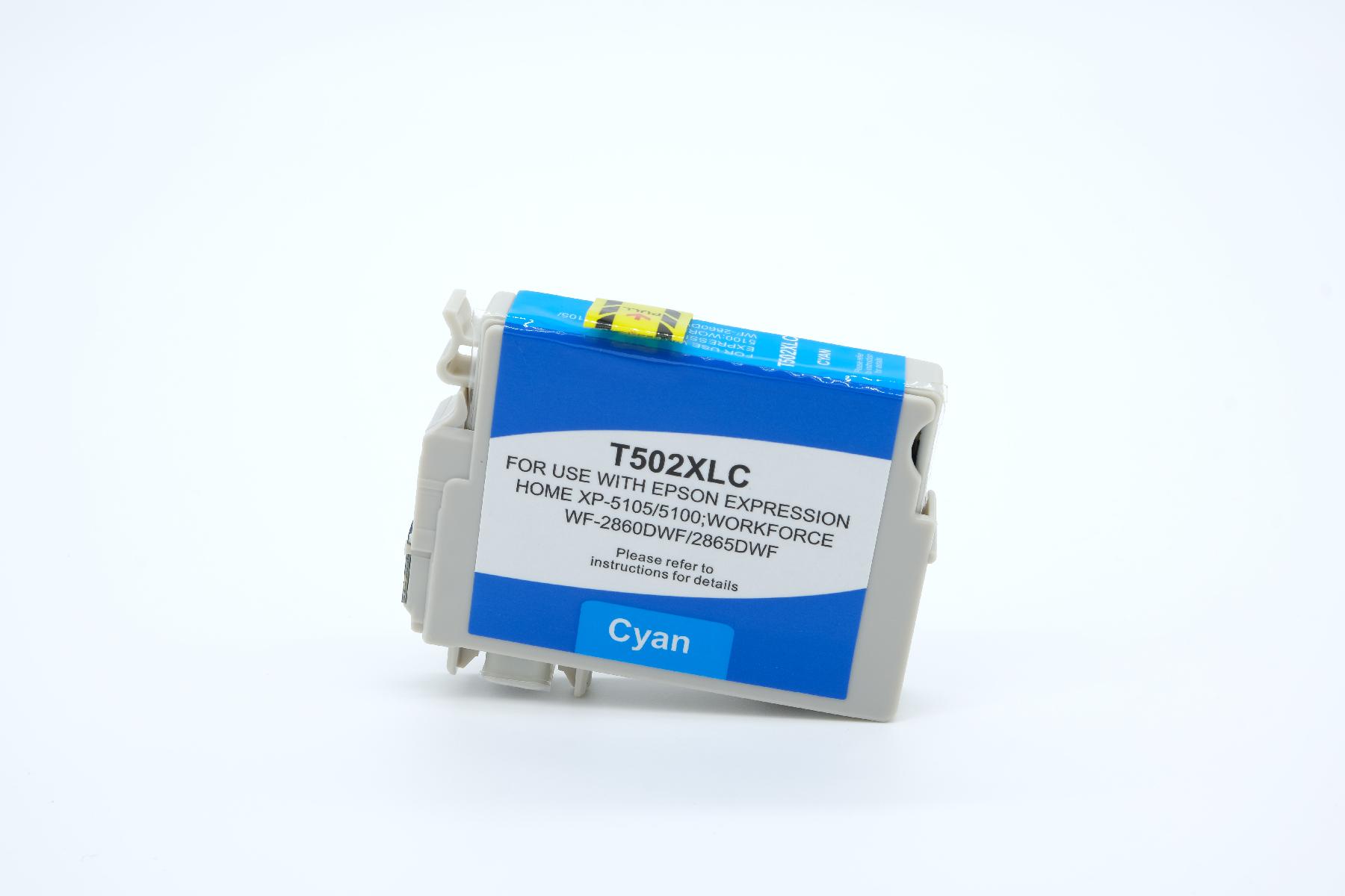 BULK T502XLC Alternativ Tinte Cyan für Epson / C13T02W24010 / 6,4ml