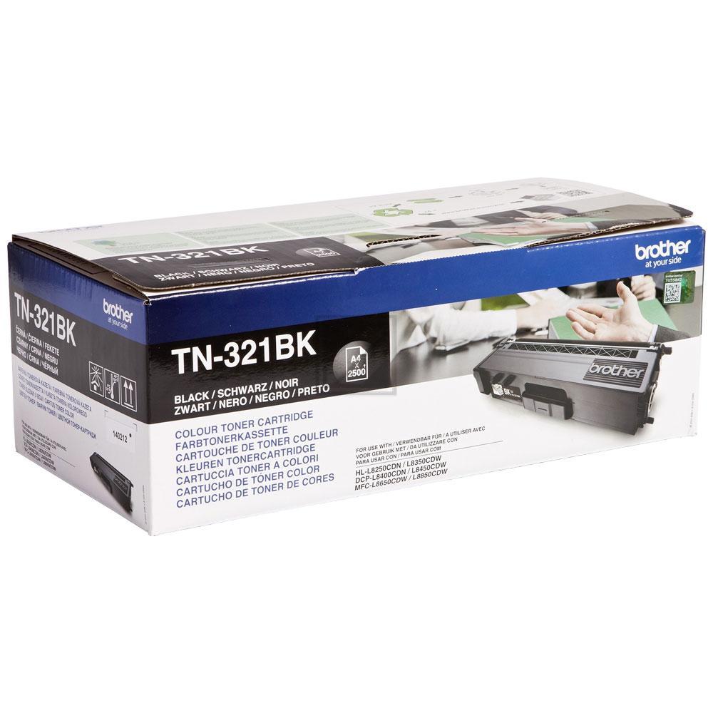 TN321BK / schwarz / original BROTHER Toner schwarz / TN321BK / 2500 S.