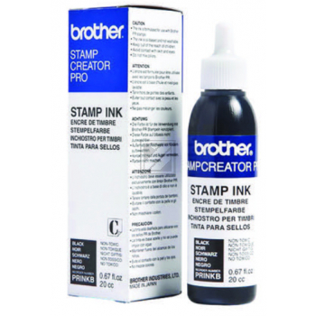 PRINKB / schwarz / original BROTHER Stempelfarbe / PRINKB