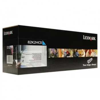 82K2HC0 / cyan / original LEXMARK Toner cyan / 82K2HC0 / 17000 S.