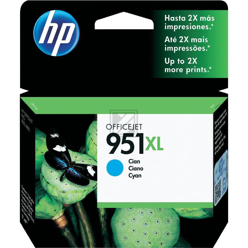 CN046AE // 951XL / cyan / original HP Tintenpatrone cyan / CN046AE / 1500 S. / 24.00 ml