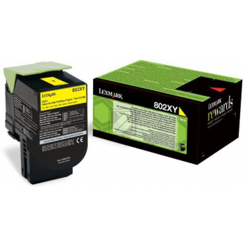 80C2XY0 // 802XY / gelb / original LEXMARK Toner gelb / 80C2XY0 / 4000 S.