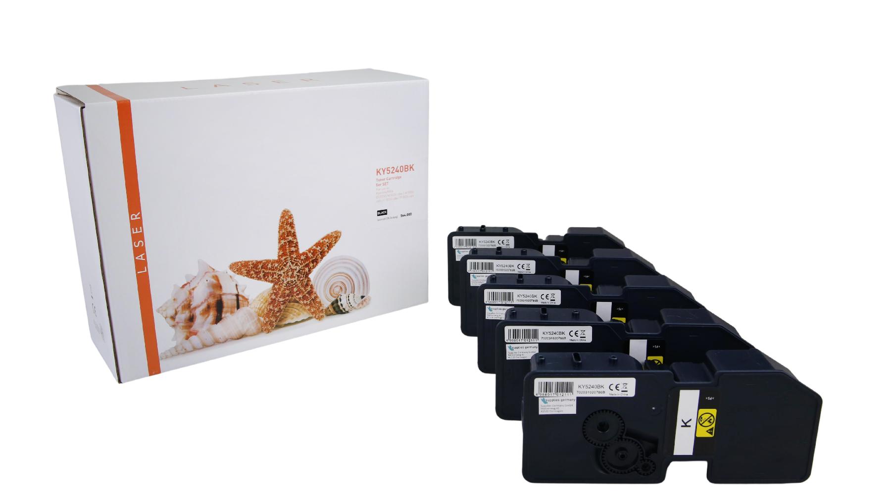 Alternativ Toner Black für Kyocera / TK5240BK / 5x4.000 Seiten