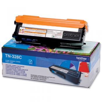 TN328C / cyan / original BROTHER Toner cyan / TN328C / 6000 S.