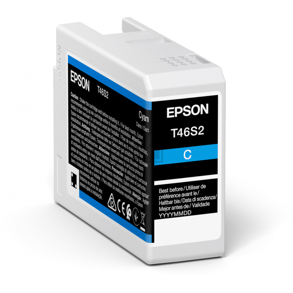 C13T46S200 // T46S2 / cyan / original EPSON Tintenpatrone cyan / C13T46S200 / 25.00 ml