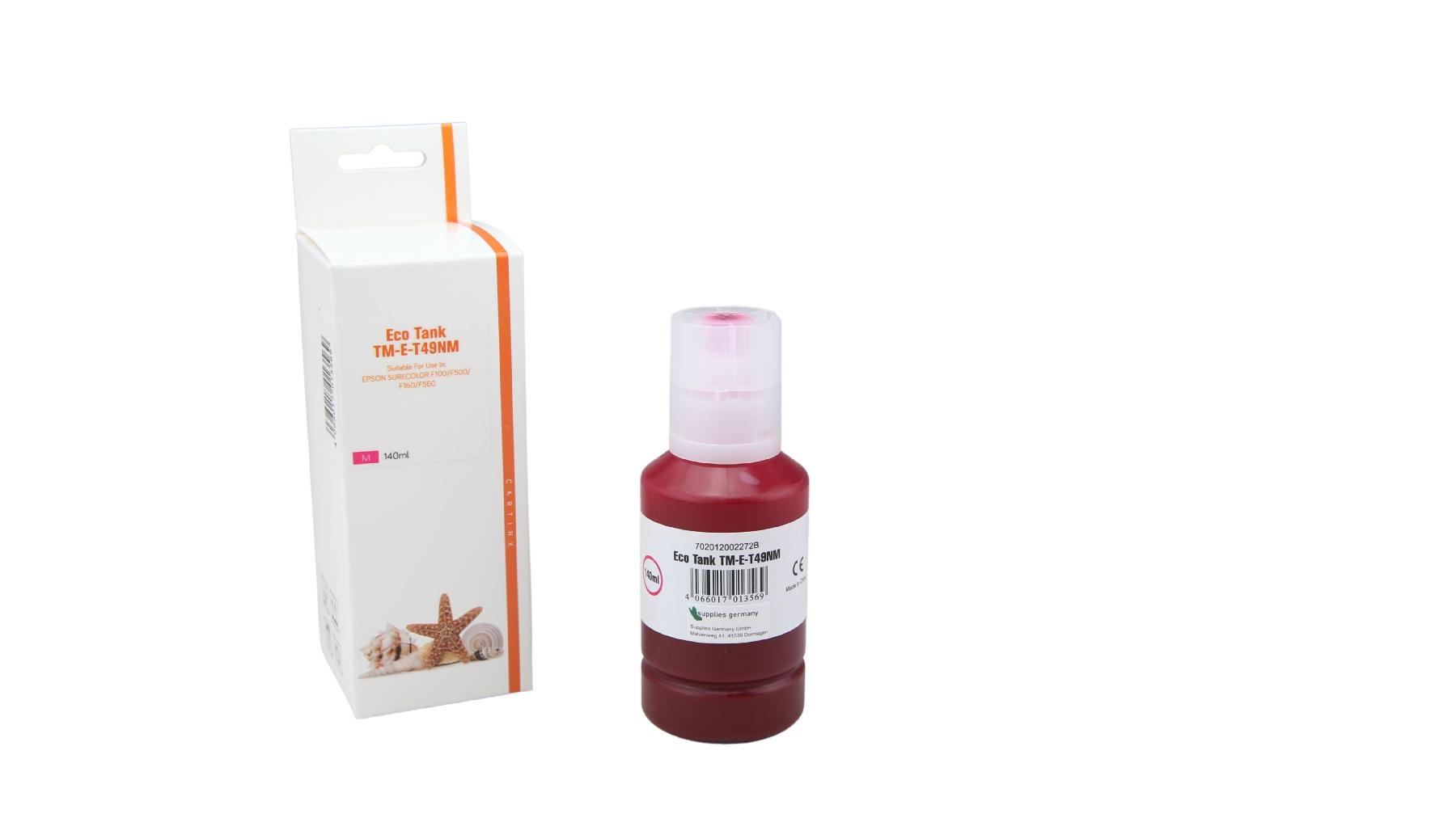 Alternativ T49NM Eco Tank Nachfüllflasche Magenta für Epson / C13T49N300 / 140ml