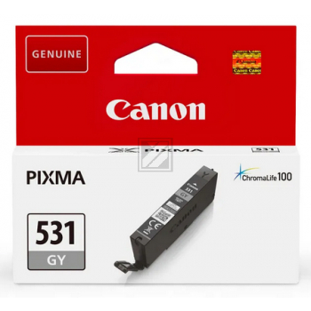 6122C001 // CLI531GY / original CANON Tintenpatrone grau / 6122C001 / 324 S. / 8.20 ml