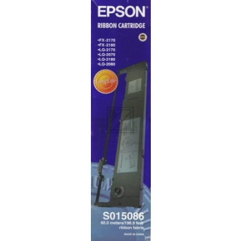 C13S015086 / schwarz / original EPSON Nylonband schwarz / C13S015086 / 12000000 Char.