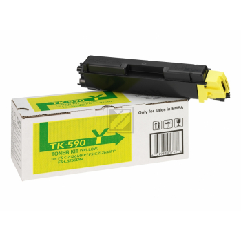 1T02KVANL0 // TK590Y / gelb / original KYOCERA Toner gelb / 1T02KVANL0 / 5000 S.