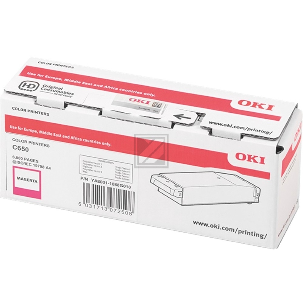 09006128 / magenta / original OKI Toner magenta / 09006128 / 6000 S.