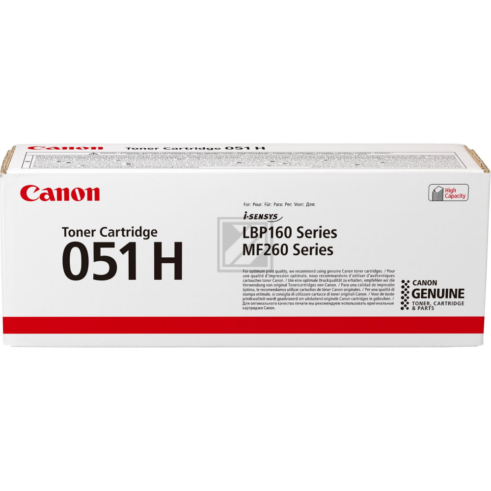 2169C002 // 051H / original CANON Toner schwarz / 2169C002 / 4000 S.