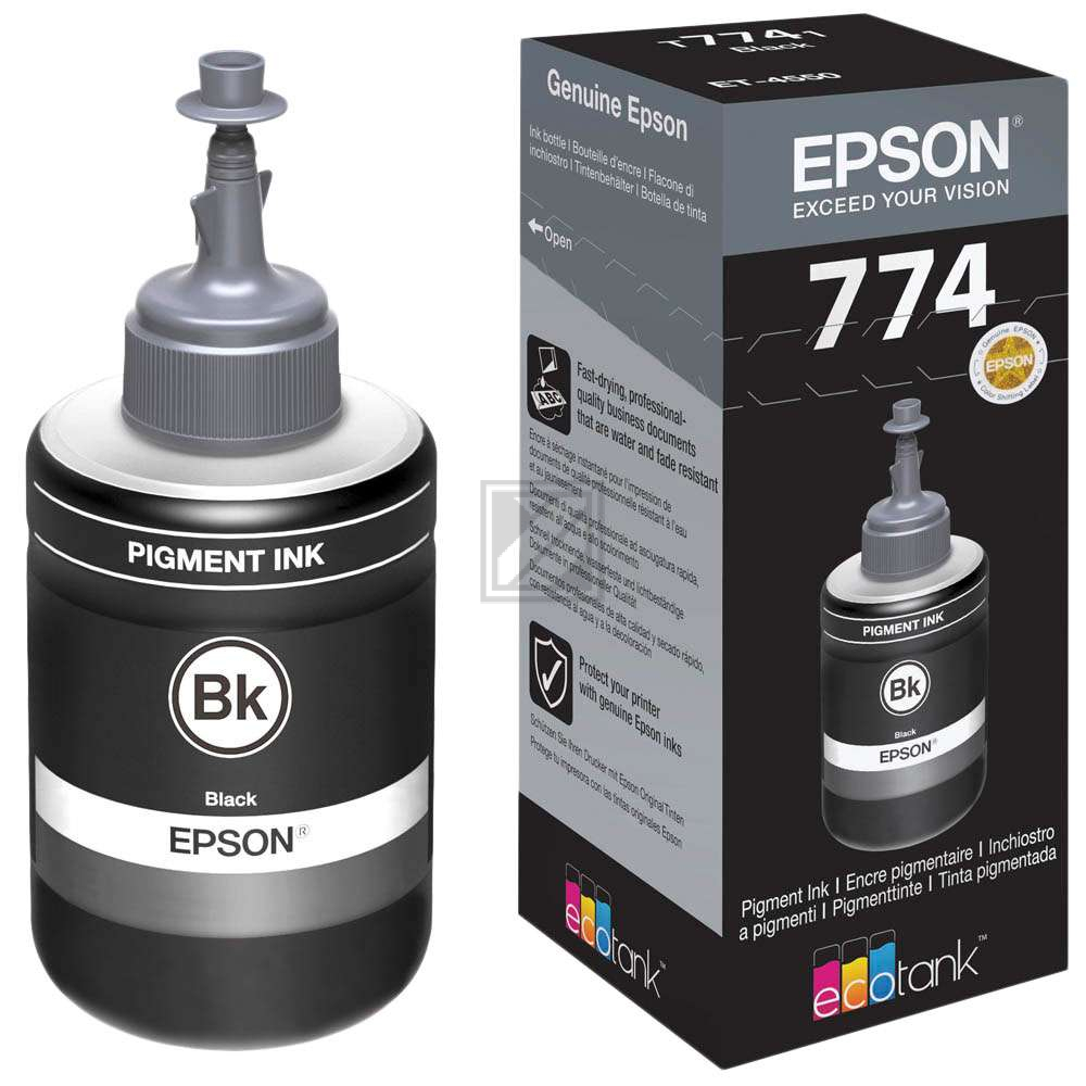 C13T774140 // EPSON Tinte T7741 Pigment Black ink bottle / C13T774140