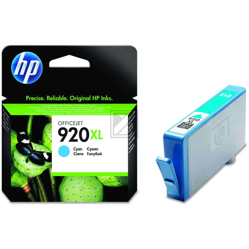 CD972AE // 920XL / cyan / original HP Tintenpatrone cyan / CD972AE / 700 S. / 6.00 ml