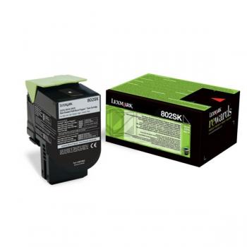 80C2SKE // 802SK / original LEXMARK Toner schwarz / 80C2SKE / 2500 S.