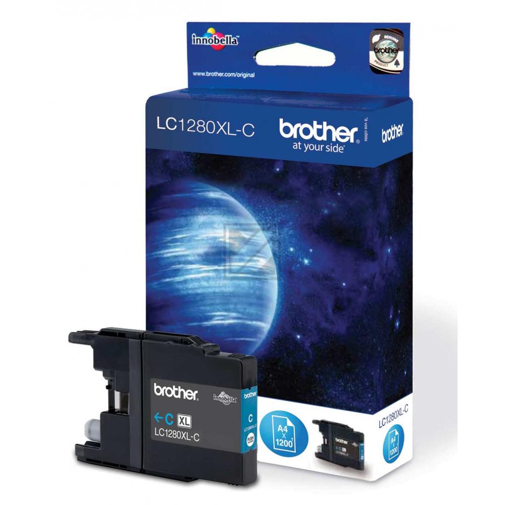 LC1280XLC / cyan / original BROTHER Tintenpatrone cyan / LC1280XLC / 1200 S.
