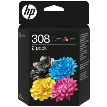 6L6S6UE // 308 / bk  col. original HP Multtipack / 6L6S6UE / 1 x 160 und 1 x 120 Seiten