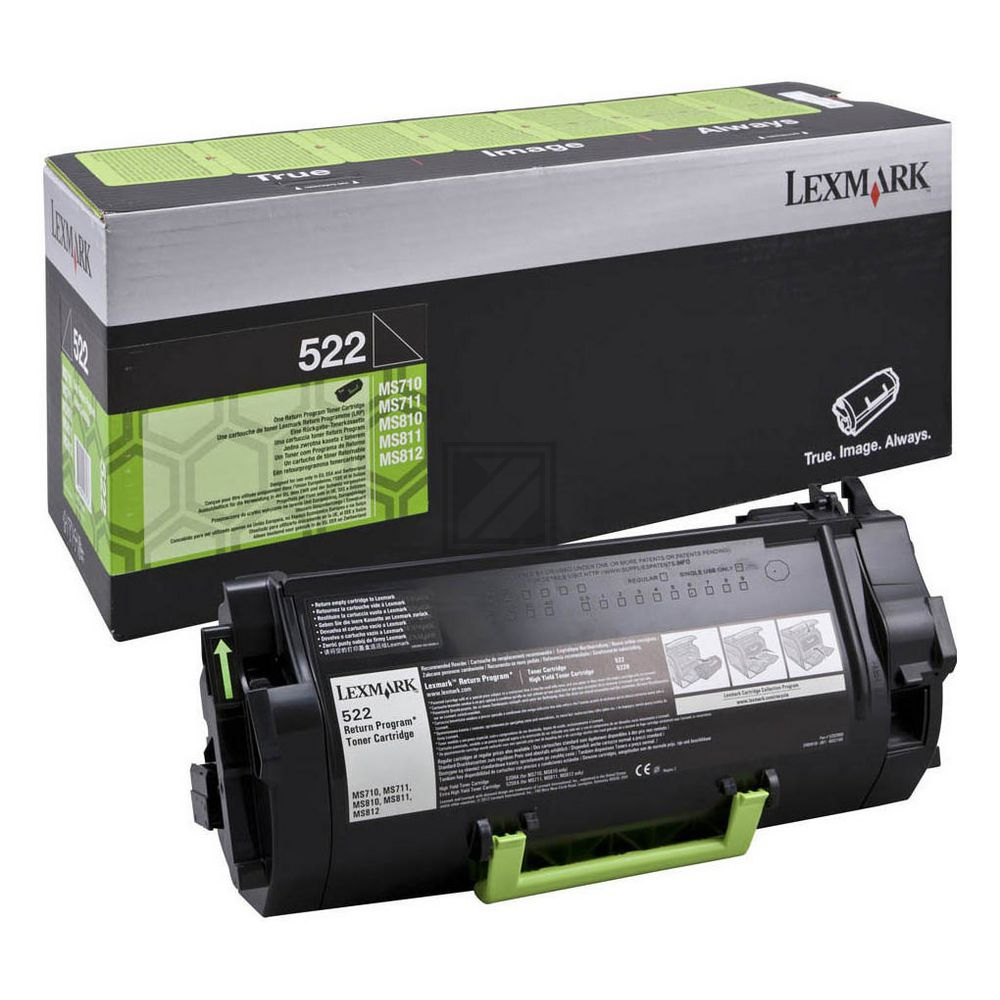 52D2000 // 522 / schwarz / original LEXMARK Toner schwarz / 52D2000 / 6000 S.