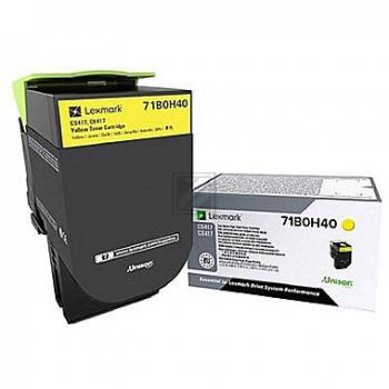 71B0H40 / gelb / original LEXMARK Toner gelb / 71B0H40 / 3500 S.