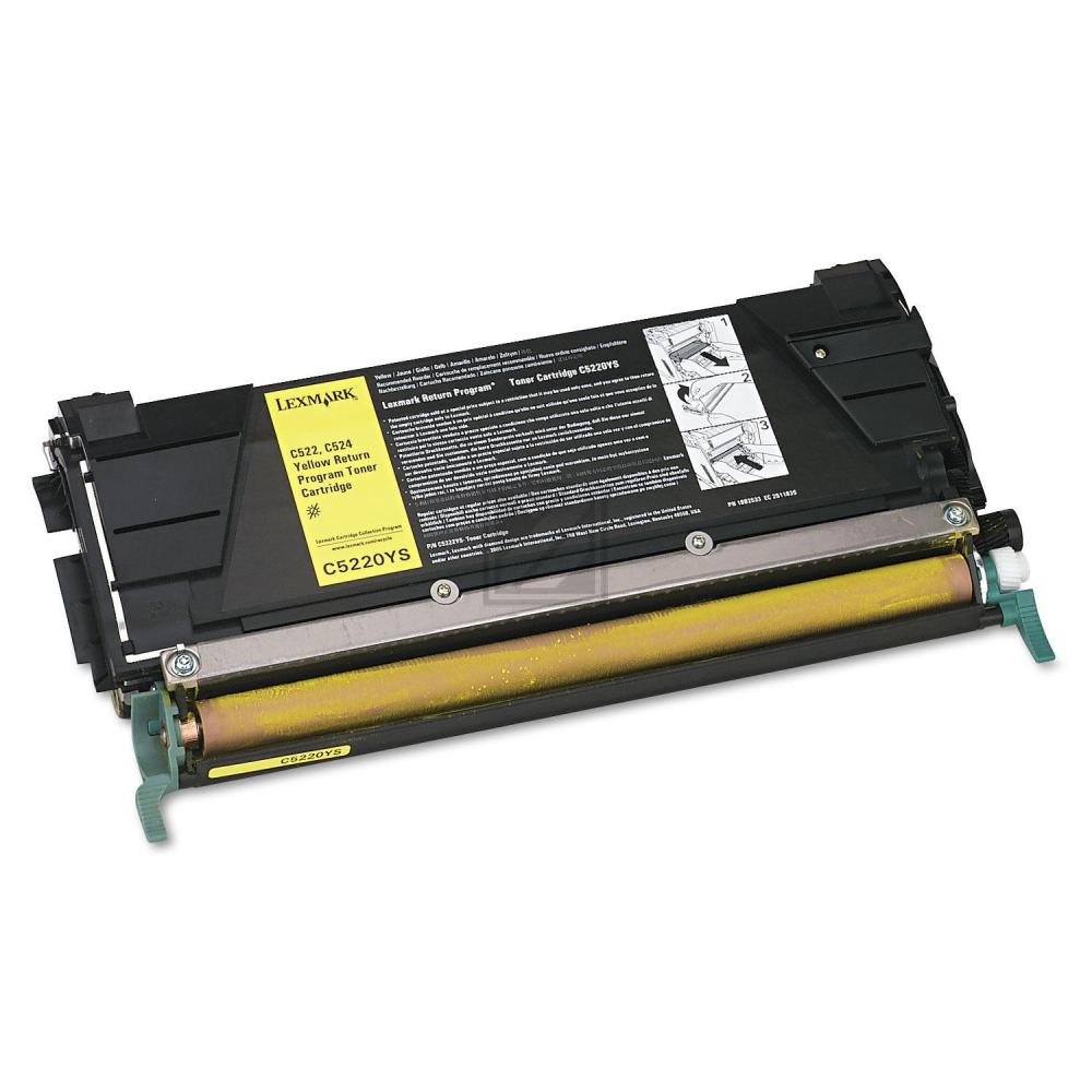 C5220YS / gelb / original LEXMARK Toner gelb / C5220YS / 3000 S.