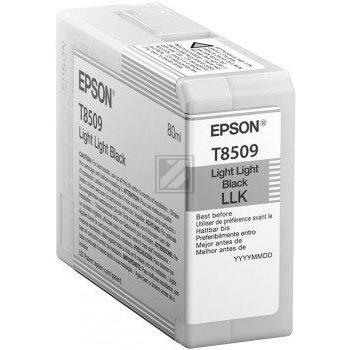 C13T850900 // T8509 / schwarz / original EPSON Tintenpatrone schwarz hell hell / C13T850900 / 80.00 ml