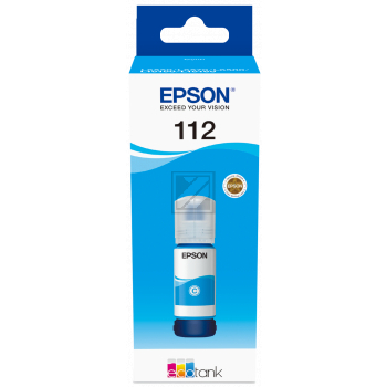 C13T06C24A // 112 / cyan / original EPSON Tintenflasche cyan / C13T06C24A / 6000 S. / 70.00 ml