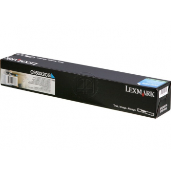 C950X2CG / cyan / original LEXMARK Toner cyan / C950X2CG / 22000 S.