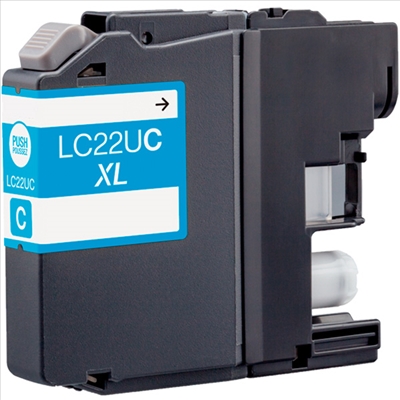 BULK LC22UC Alternativ Tinte Cyan für Brother / LC22UC / 15,4ml