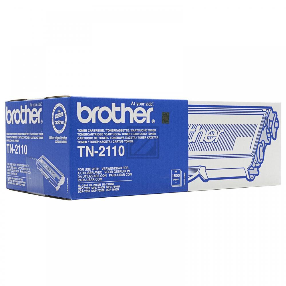 TN2110 / schwarz / original BROTHER Toner schwarz / TN2110 / 1500 S.