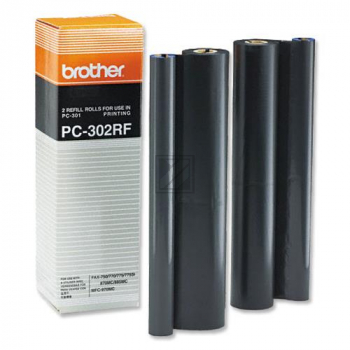 PC302RF / schwarz / original BROTHER ThermoTransferRolle / PC302RF / 230 S.