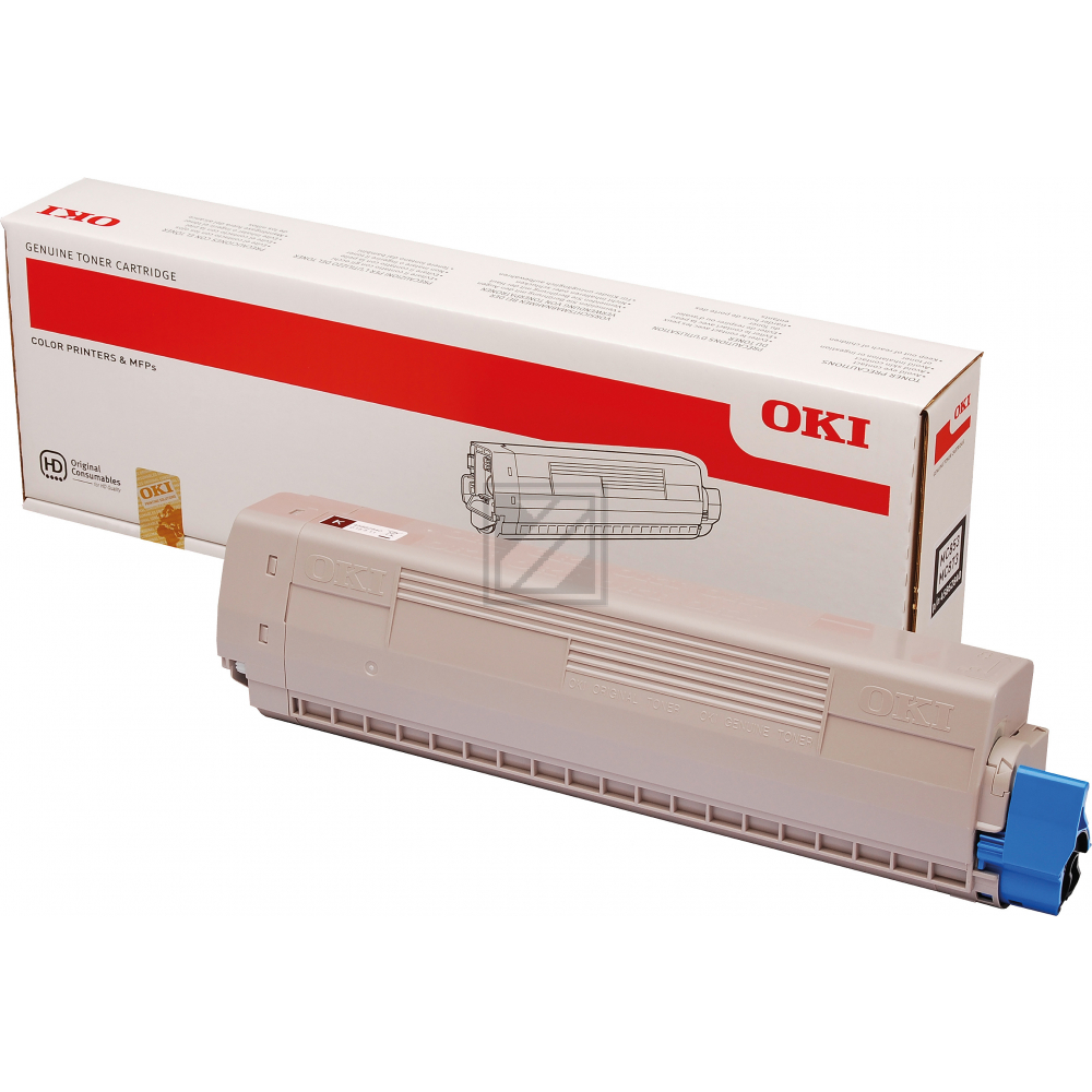 45862840 / schwarz / original OKI Toner schwarz / 45862840 / 7000 S.