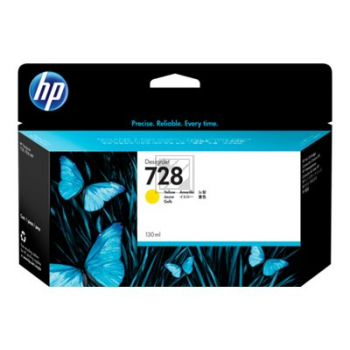 F9J65A // 728 / original HP Tintenpatrone gelb / F9J65A / 130.00 ml