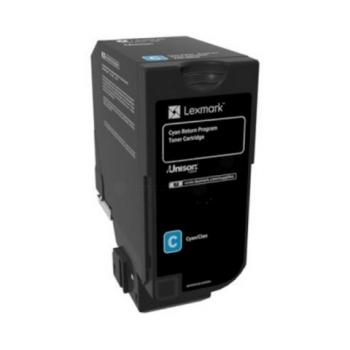 74C2SC0 / cyan / original LEXMARK Toner cyan / 74C2SC0 / 7000 S.