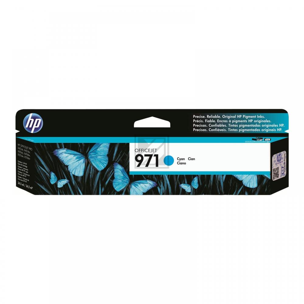 CN622AE // 971 / cyan / original HP Tintenpatrone cyan / CN622AE / 2500 S. / 24.50 ml