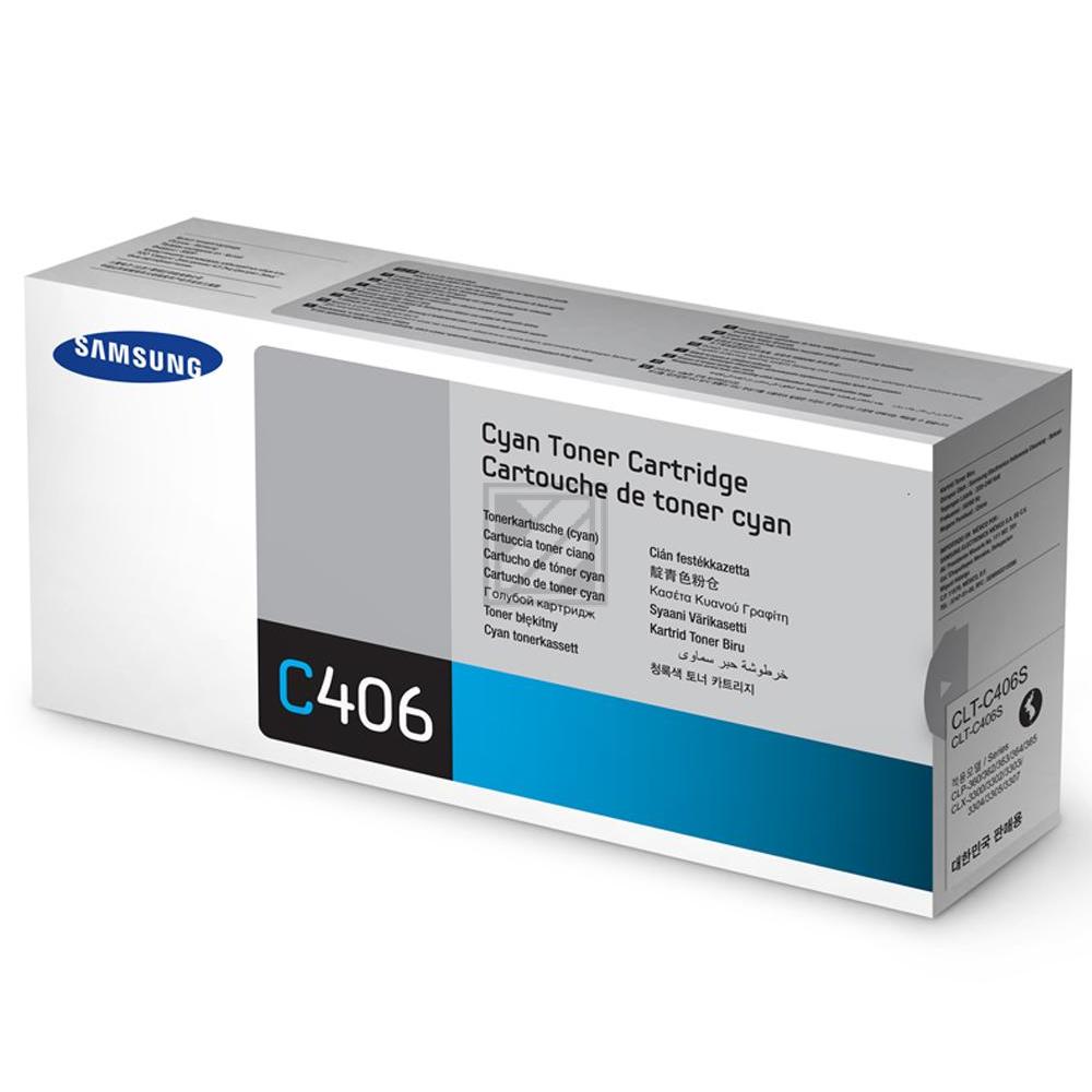 ST984A // CLTC406S / cyan / original SAMSUNG Toner cyan / ST984A / 1000 S.