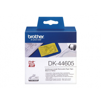 DK44605 / gelb / original BROTHER PTouch Etiketten / DK44605
