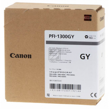 CANON PFI1300 Tinte grau Standardkapazität 330ml  / 0817C001AA