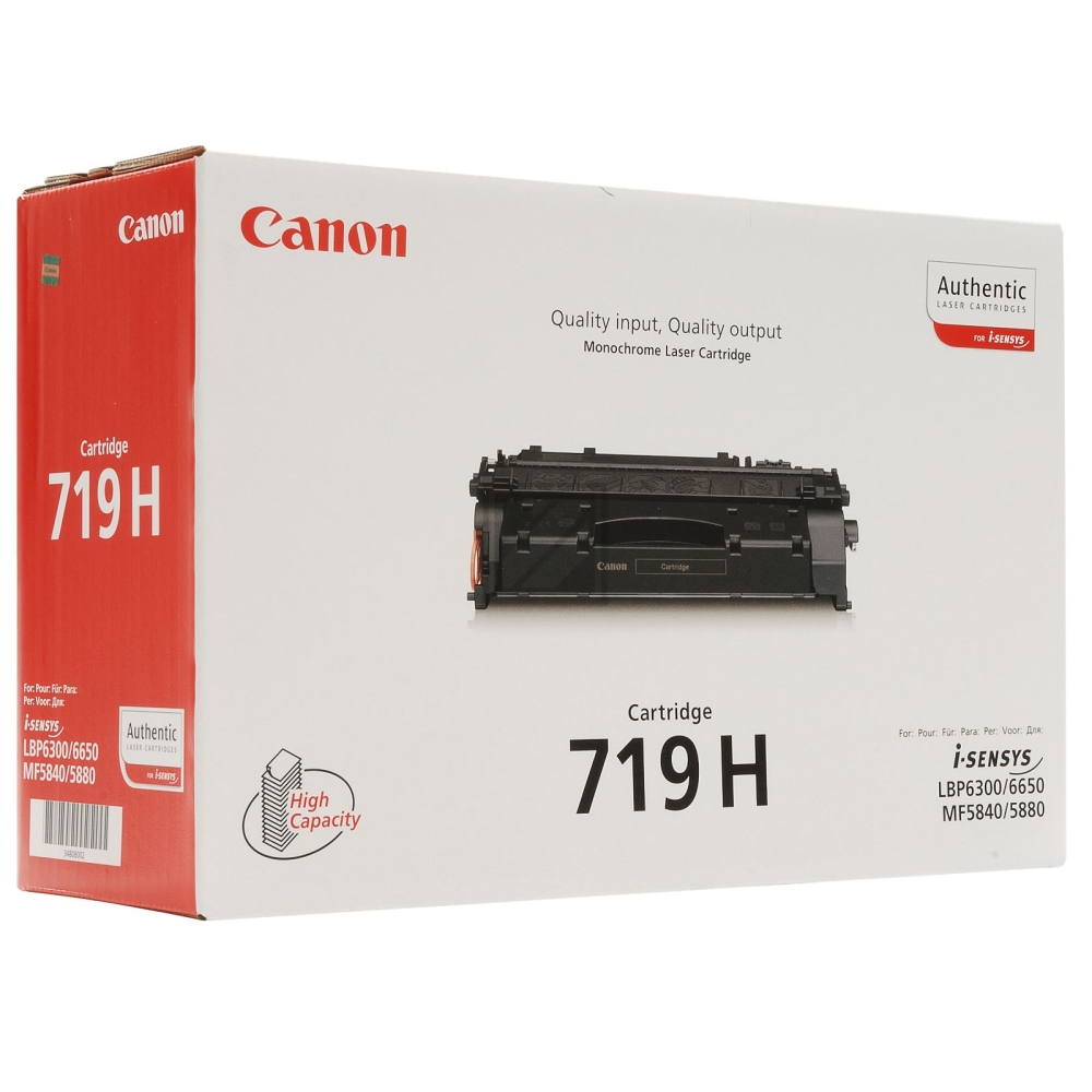 3480B012 // 719H / schwarz / original Canon Toner  / 3480B012 / 6400 S.