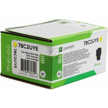 78C2UYE / original LEXMARK Toner gelb / 78C2UYE / 7000 S.