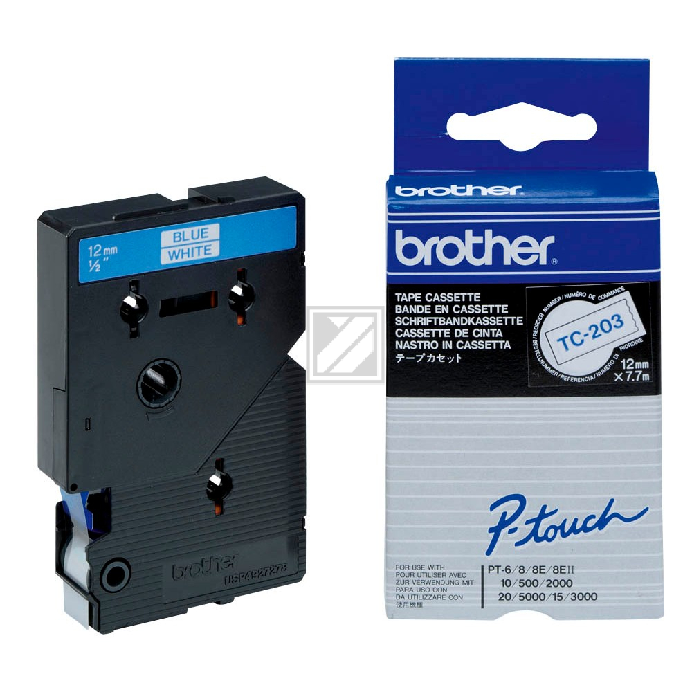 TC203 / original BROTHER PTouch Farbband / TC203