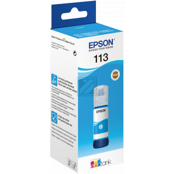 C13T06B240 // 113 / cyan / original EPSON Tintenflasche cyan / C13T06B240 / 6000 S. / 70.00 ml