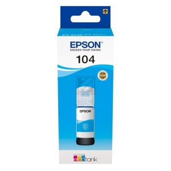 C13T00P240 // 104 / original EPSON Tintenflasche cyan / C13T00P240 / 7500 S. / 65.00 ml