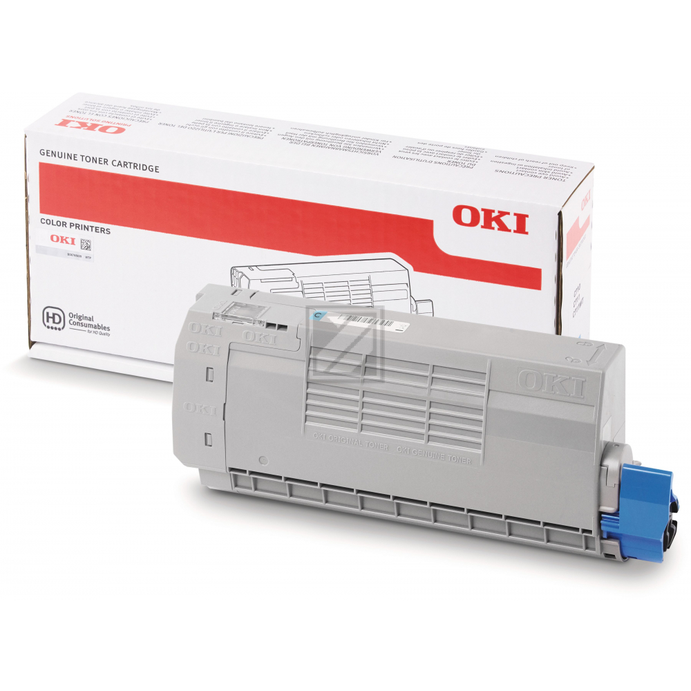 44318607 / cyan / original OKI Toner cyan / 44318607 / 11500 S.