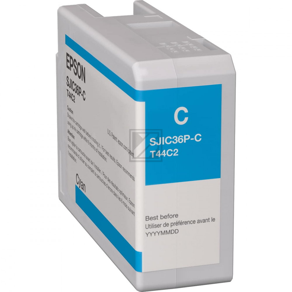 C13T44C240 // SJIC36PC / cyan / original EPSON Tintenpatrone cyan / C13T44C240 / 80.00 ml