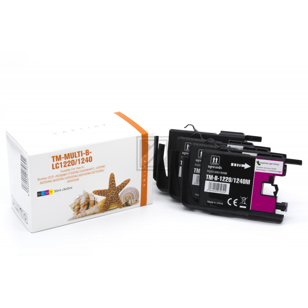 Alternativ Tinte für Brother / LC1240VALBP / BK30ml / C,M,Y12ml