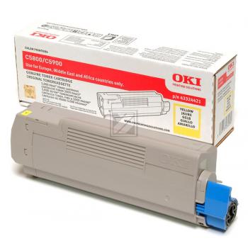 43324421 / gelb / original OKI Toner gelb / 43324421 / 5000 S.