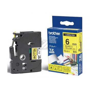 TZE611 / original BROTHER PTouch Farbband / TZE611