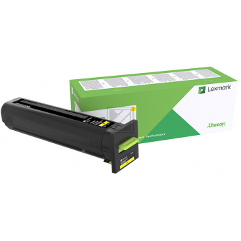 72K2XYE / gelb / original Lexmark Toner gelb / 72K2XYE / 22000 S.