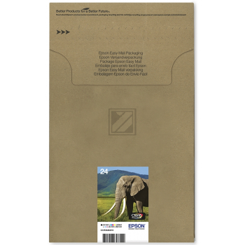 C13T24284510 // 24 / schwarz / original EPSON Tintenpatrone MultiPack / C13T24284510 / 360 S.