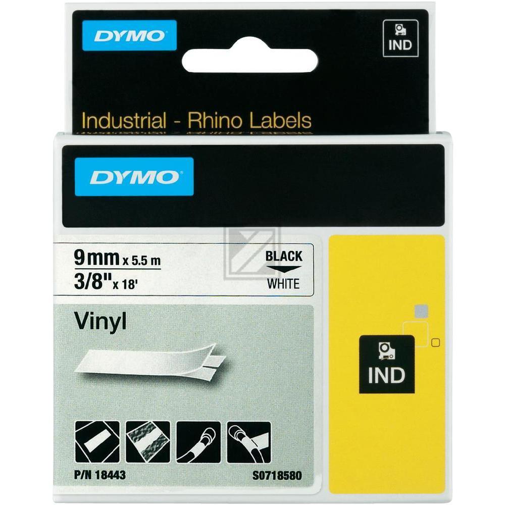 18443 // S0718580 // Dymo Schriftband vinyl // 9mm / 18443 // S0718580